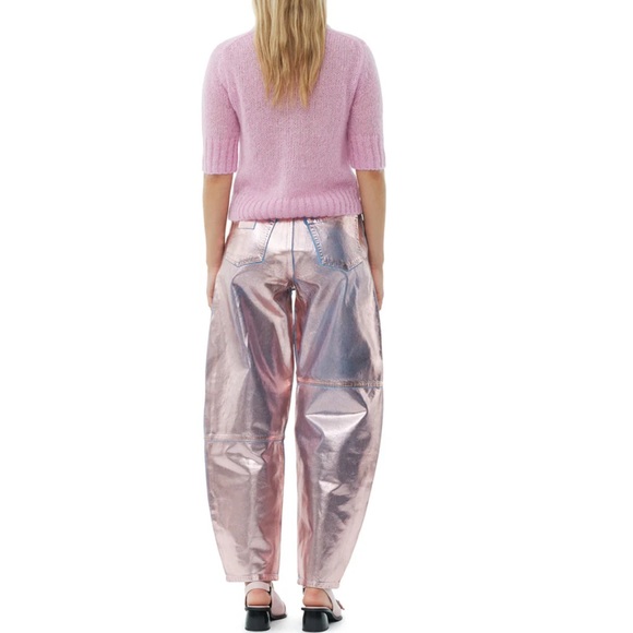 Ganni Foil Denim Stary Jeans - Picture 3 of 9